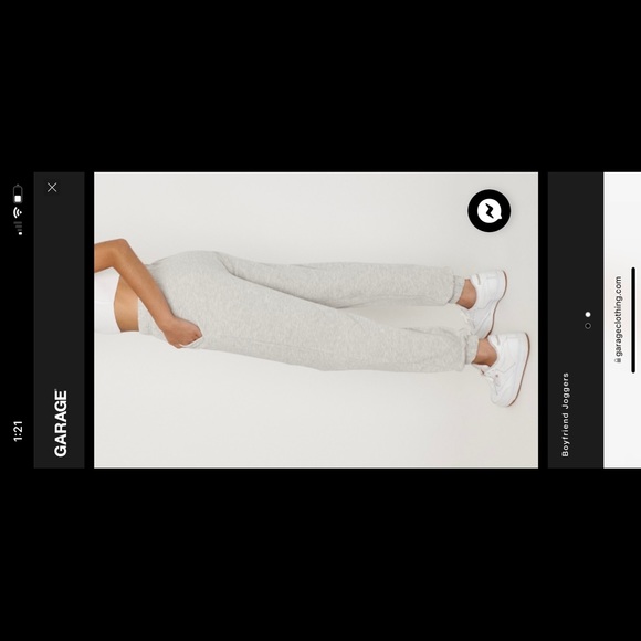 Garage Grey Boyfriend Joggers - Picture 4 of 4